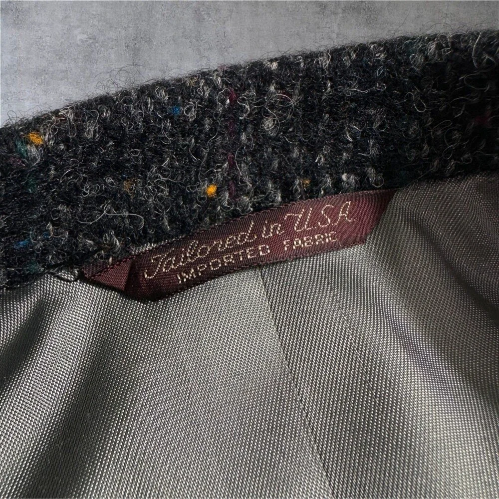REDWOOD ROSS Vintage Men's Blazer Sport Coat Two Button Jacket 44L TWEED WOOL